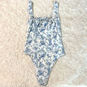 Gigi x Frankie’s Bikinis Fawn Ruffle One Piece Swimsuit